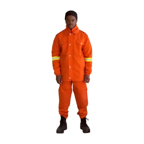 Orange Reflective Rain Work Suit